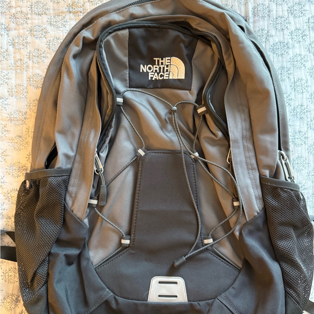 The North Face Black and Gray Backpack